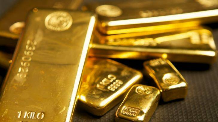 Some gold and silver bars at the Guardian Vaults on Williams Street. Neil Tremaine, Principal, Guardian Group. 2 October 2014.
The Age NEWS. Photo:Eddie Jim. Photo: Eddie Jim