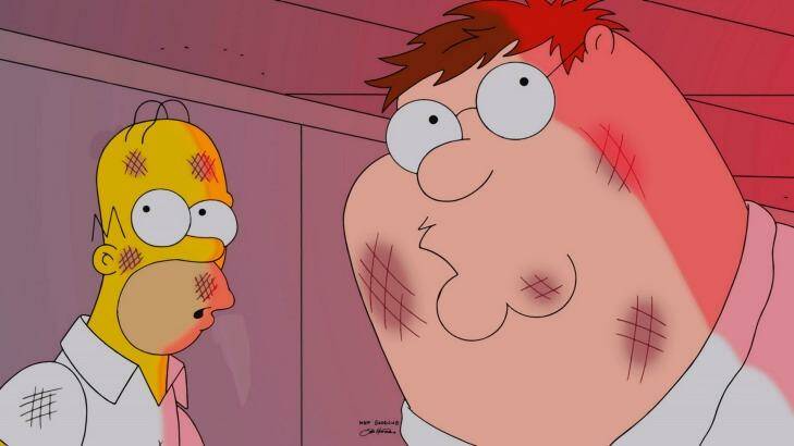 A <i>Family Guy/The Simpsons</i> crossover was bound to lead to some tensions as it were.