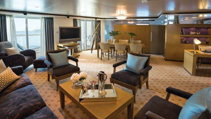 Master Suite on Regent Seven Seas Voyager The Shipping News, Jan 21, 2017 tra20-shipnews Photo: Supplied