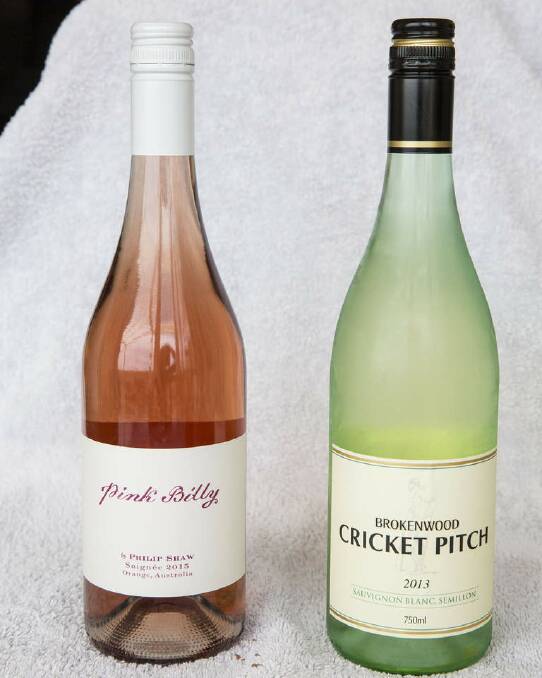 I'm drinking: " Pink Billy ros? by Philip Shaw and Brokenwood Cricket Pitch are favourite wines." Photo: Jessica Hromas