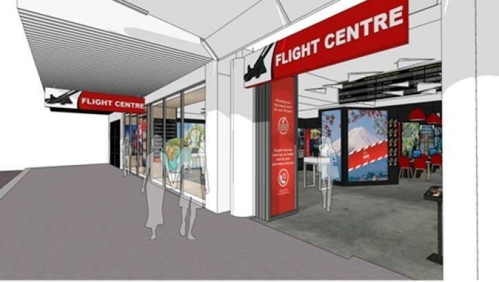 Impression of the new Flight Centre hyperstore in George Street, Sydney.