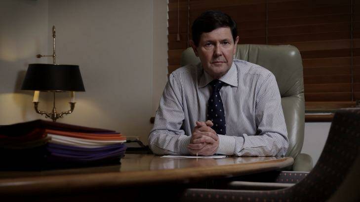 Kevin Andrews in his ministerial suite in Parliament House on Monday. Photo: Andrew Meares