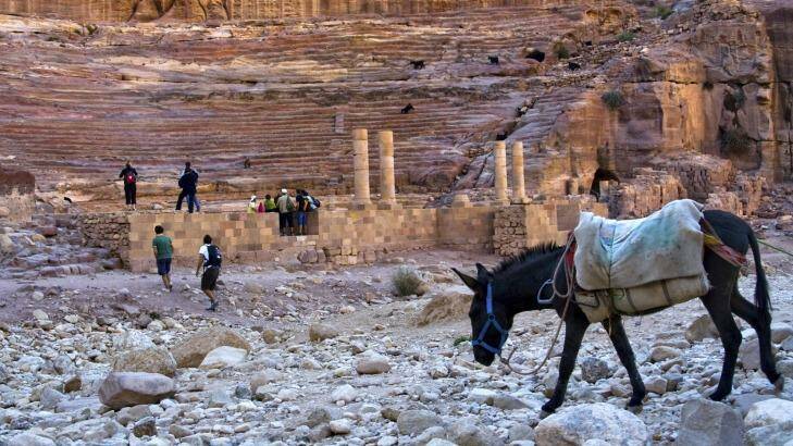 A theatre at Petra, Jordan. Photo: unknown
