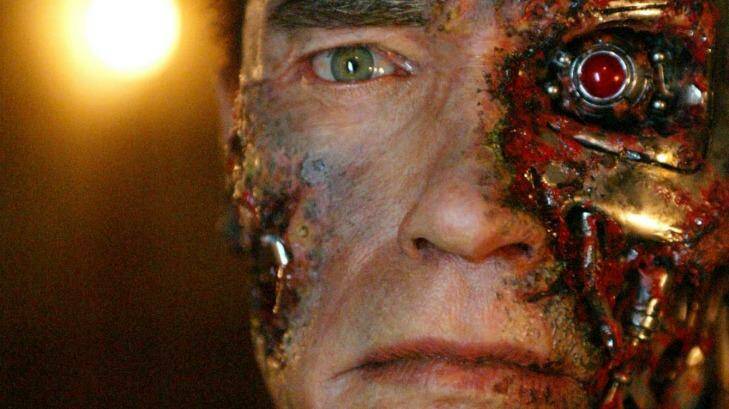 Arnold Schwarzenegger as The Terminator in Terminator 3: Rise Of The Machines 