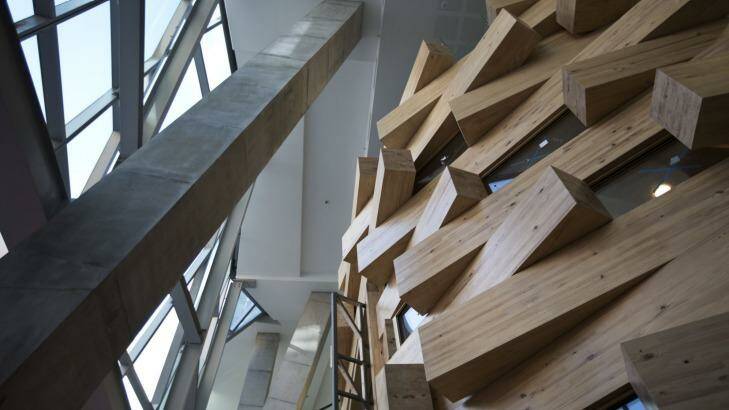 The inside of the Gehry building. Photo: Getty Images/Dominic Lorrimer