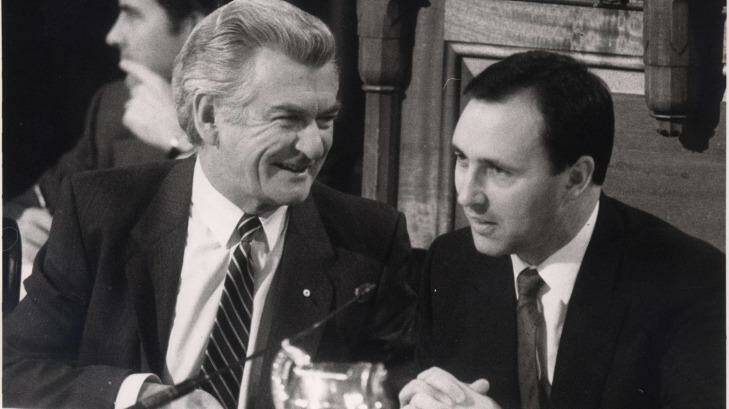 Bob Hawke with Paul Keating, the best treasurer of them all.