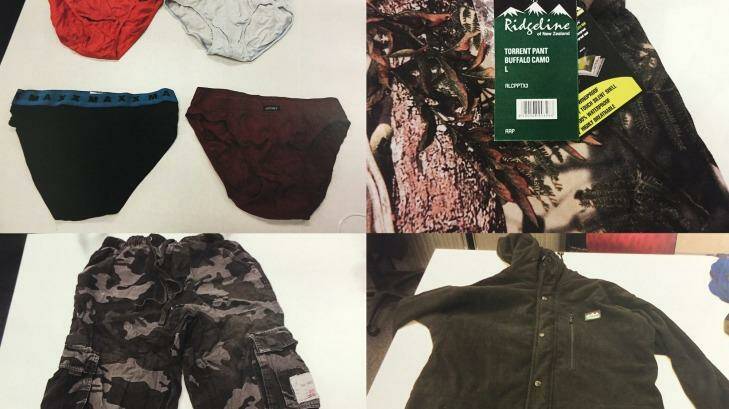 Underwear and camouflage gear requested by Islamic State fighter Mohamed Elomar. Photo: NSW District Court