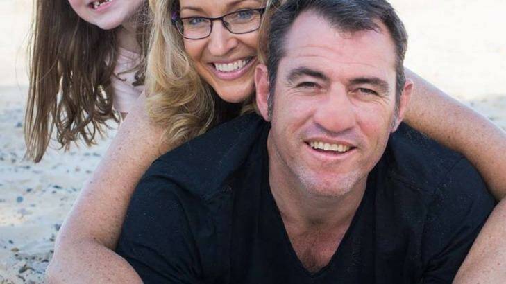Lucky escape: Dale Carr, pictured here with his wife. Photo: Facebook