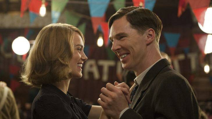Oscar nomination ... Keira Knightley with Benedict Cumberbatch in <i>The Imitation Game</i> Photo: Supplied