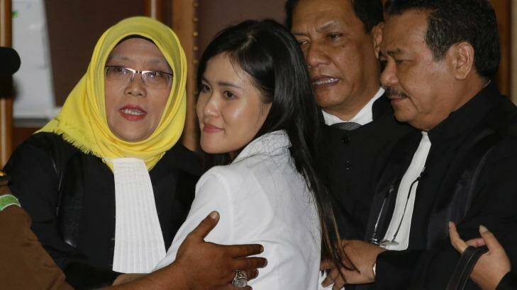 Jessica Wongso at Central Jakarta District Court on Thursday. Photo: Danta Zikry