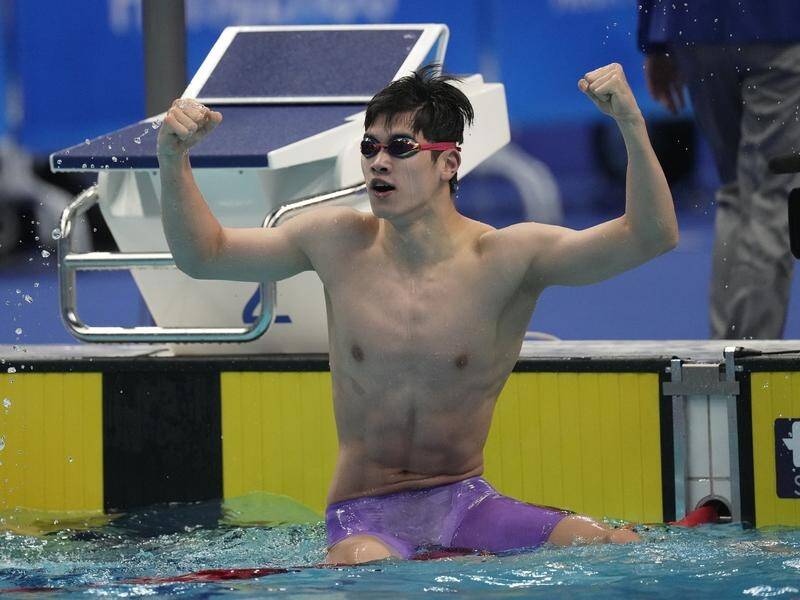 With seven gold medals, Pan Zhanle was one of the standout stars of China's Olympic trials. (AP PHOTO)