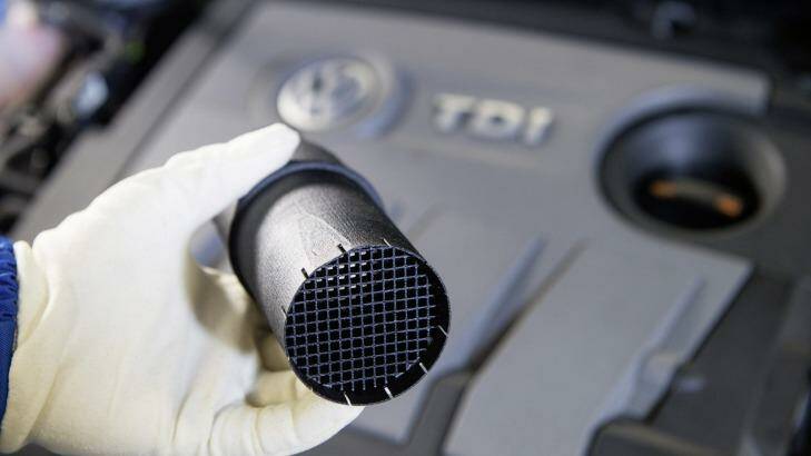 The 'flow transformer' or piece of mesh that Volkswagen says will be used to fix its rigged 1.6 litre diesel engines. Photo: Supplied