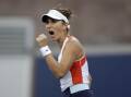 Switzerland's Olympic champ Belinda Bencic has announced she's become the mother of a baby girl.. (AP PHOTO)