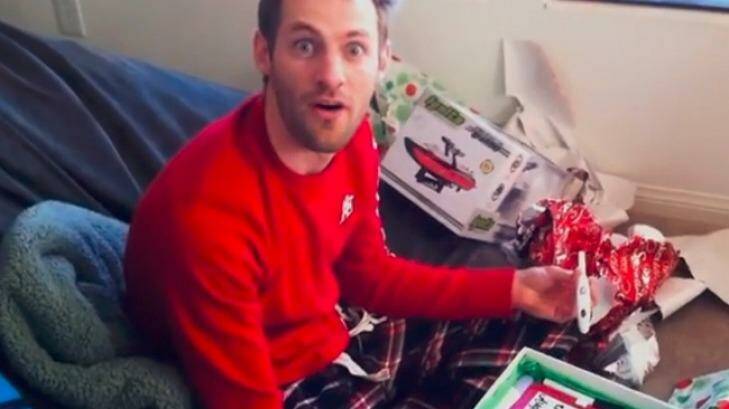 Thrilled: new dads-to-be share their emotions.  Photo: YouTube