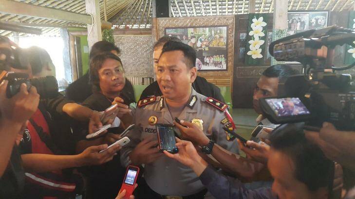  Kuta Police chief Deddy Juniartha responds to the allegations. Photo:  Amilia Rosa