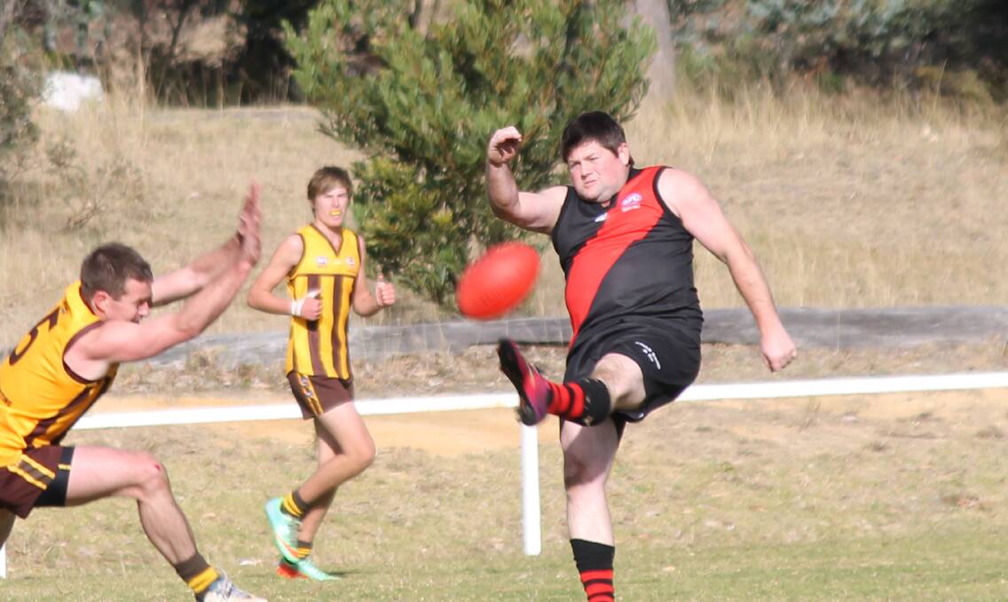 Bega Bombers' coach Matt Fleet laced up the boots to help his injury-ravaged side against Pambula last weekend.