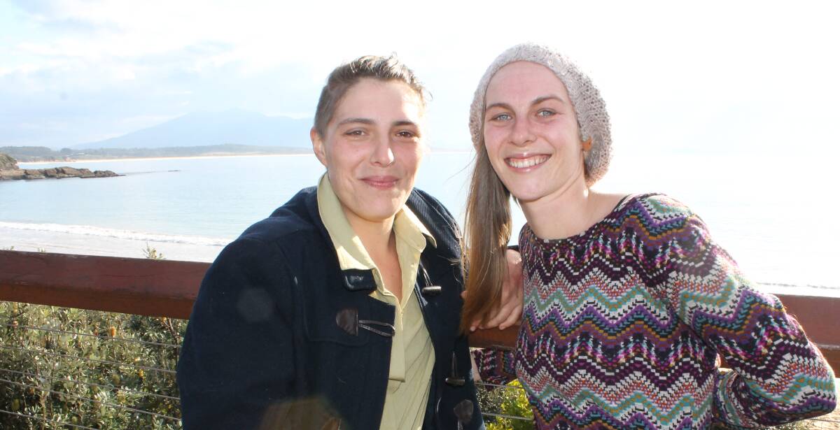 Currently in a legal limbo, engaged Coolagolite couple Alexsandra Julian-Bailey (left) and Rosie Watt feel changes to the Marriage Act should be put to a popular vote. 
