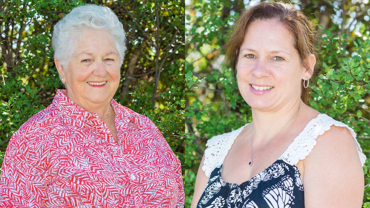 Marie Smith and Janita Fernando are joint recipients of the Bega Valley Shire Citizen of the Year Award. Photos: Robert Hayson.