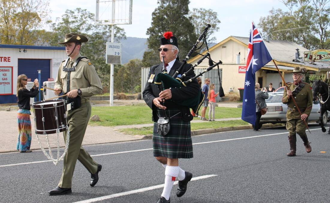 The Bemboka Anzac Day march.