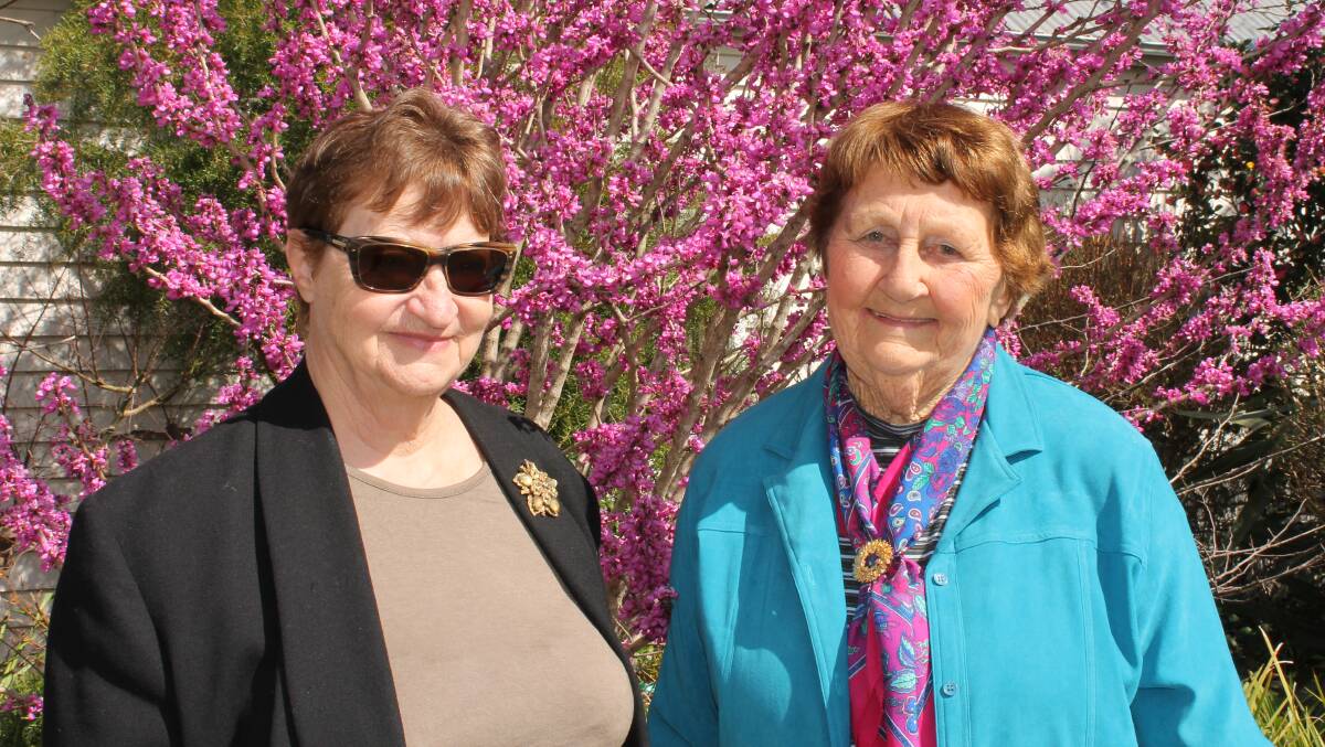 Cobargo’s Hidden Treasure Norma Allen (right) stands in her garden with her nominator, Coral Vorbach.