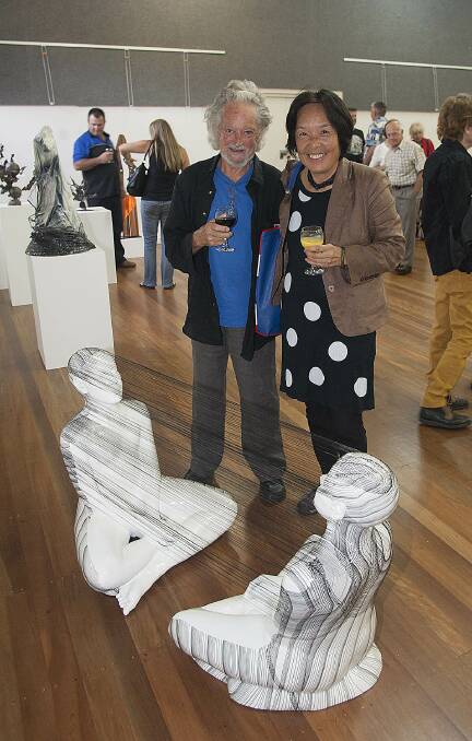 Phil Gall  (Bermagui) and Oung Niennattrakul (Mystery Bay) with Tracy Sarsfield "Rapt/Wrapped"
