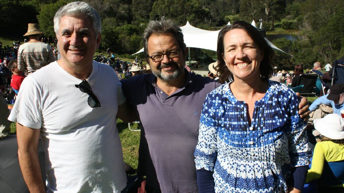 John Nicolades, Ghassan Hage and Toni Wren at Four Winds Festival 2014. Photos: Ben Smyth