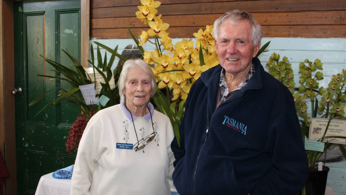 Sapphire Coast Orchid Club members Muriel and Bobby Bell.