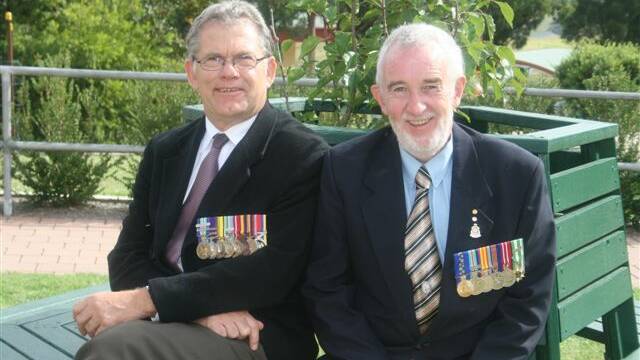 Vietnam veterans Steve Strevens and Frank Hunt share the true story of the conflict’s horrors and its lasting effects in Mr Strevens’ new book The Jungle Dark.
