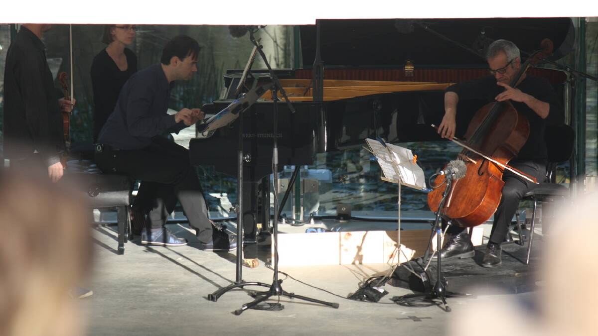Pianist Dejan Lazic and cellist Giovanni Sollima at Four Winds Festival 2014. Photos: Ben Smyth