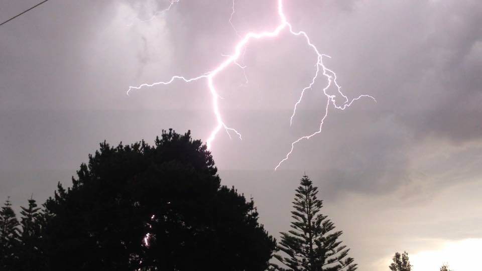 Lightning in Tathra earlier this month captured by Dan Allen Dust.
