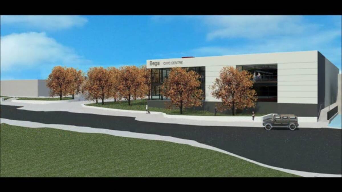 An artist's impression of the new Bega Civic Centre.