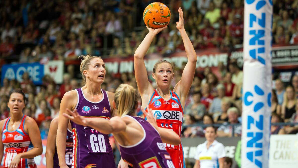 Former Bega netballer Susan Pratley is one of four NSW Swifts to be named in the 2014 Australian Diamonds squad. Photo: SMP Images.
