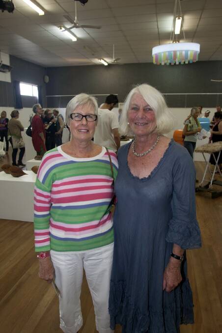 Bev Bray (Bermagui) and Sculpture on the Edge event manager Jan Ireland