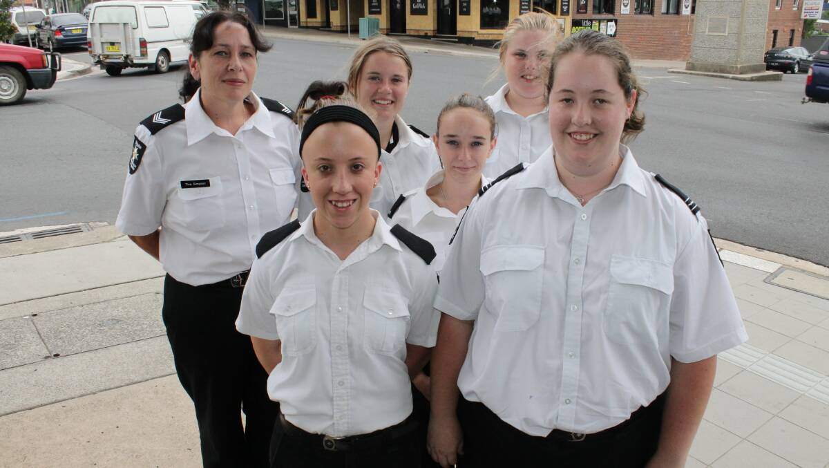 The St John Ambulance First Aid Service Bega division includes (from left) Tina Simpson, Jenny Walker, Chloe Harlow, Jessica Simpson, Kaylee Lucas-Whilton and Elizabeth Lucas.