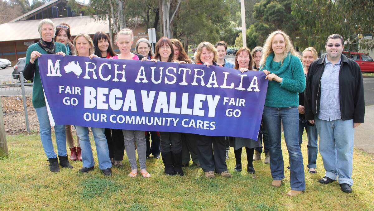 March Australia will host an event in Bega on Saturday from 12pm.