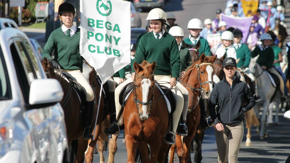 Annual Pony Club parade along Carp St, Bega.