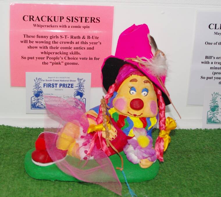The gauze and girlie Crackup Sisters gnome.