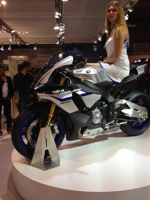 The special edition R1M pictured at EICMA 2015. Photo: Yamaha.