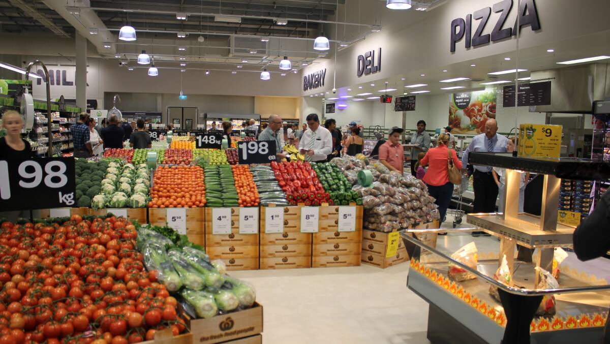 The Bermagui Woolworths store filled with customers when it opened in April. 