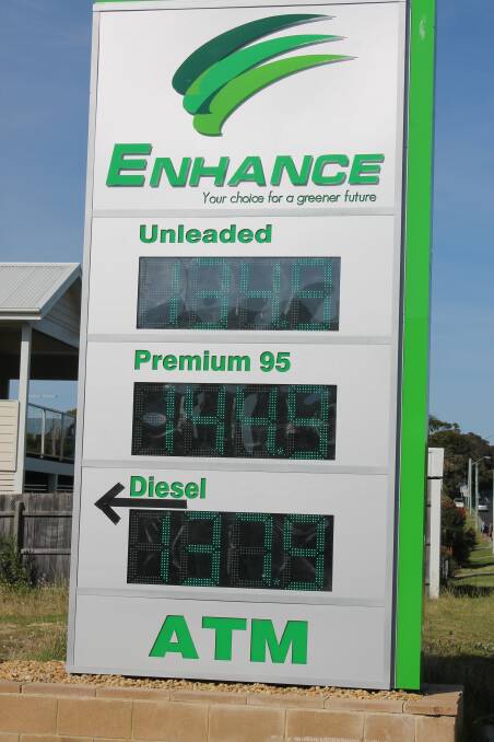 Petrol at Tathra's independent service station was priced at $1.34 a litre on Friday. Meanwhile in Bega, the main Caltex outlets have dropped to around $1.32 per litre from as high as $1.49 in recent weeks.