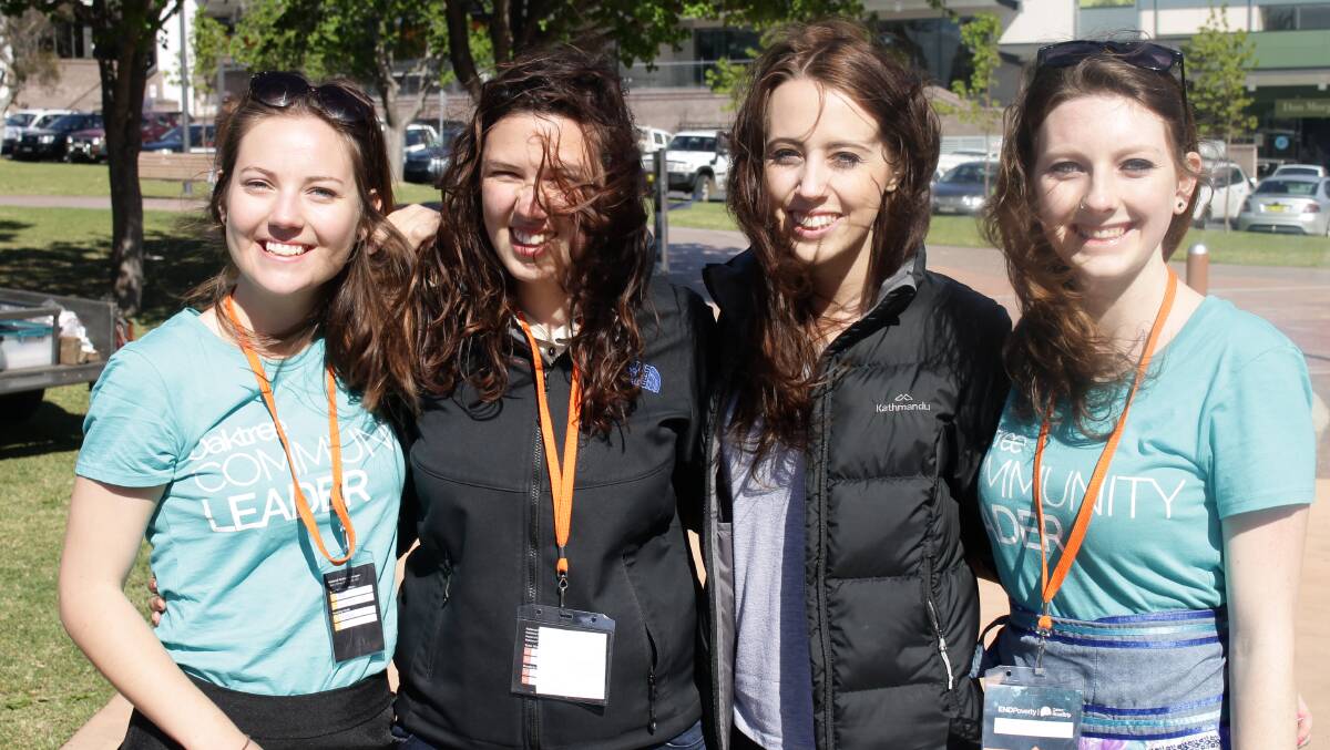 Members of the Oaktree Roadtrip who were visiting Bega are (from left) Brittany Adams, Gemma Butler, Jacquie Grinsell-Jones and Siobhan Linehan.