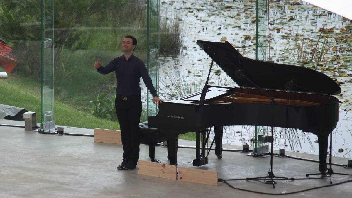 Pianist Dejan Lazic at Four Winds Festival 2014. Photos: Ben Smyth