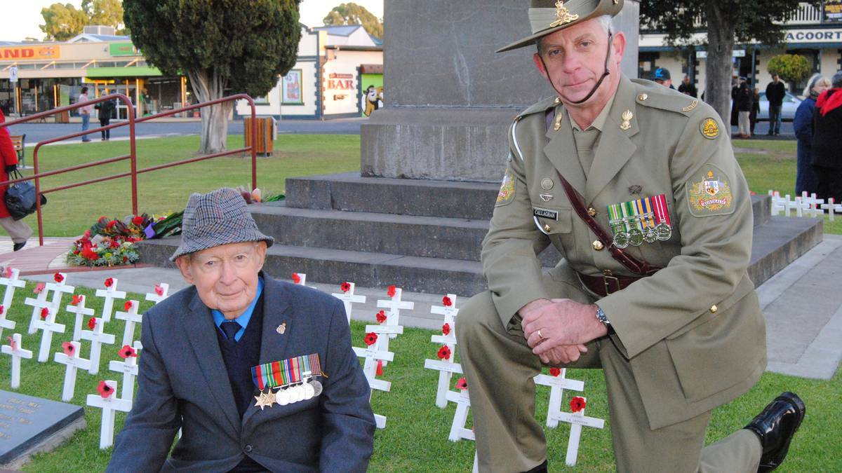 NARACOORTE: Residents turned out to the town's 5.30am dawn service. Photo: The Naracoorte Herald. 