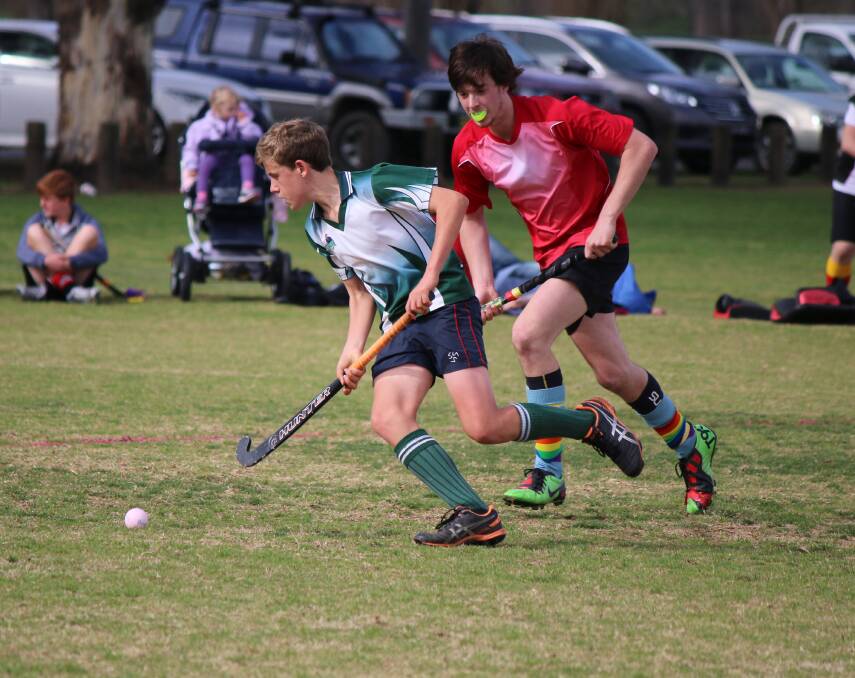 • Young Pambula hockey star Lachlan Simms (left) will feature in the headline clash against the Magpies men’s team at the Bega Valley Fields tomorrow from 2.30pm. 