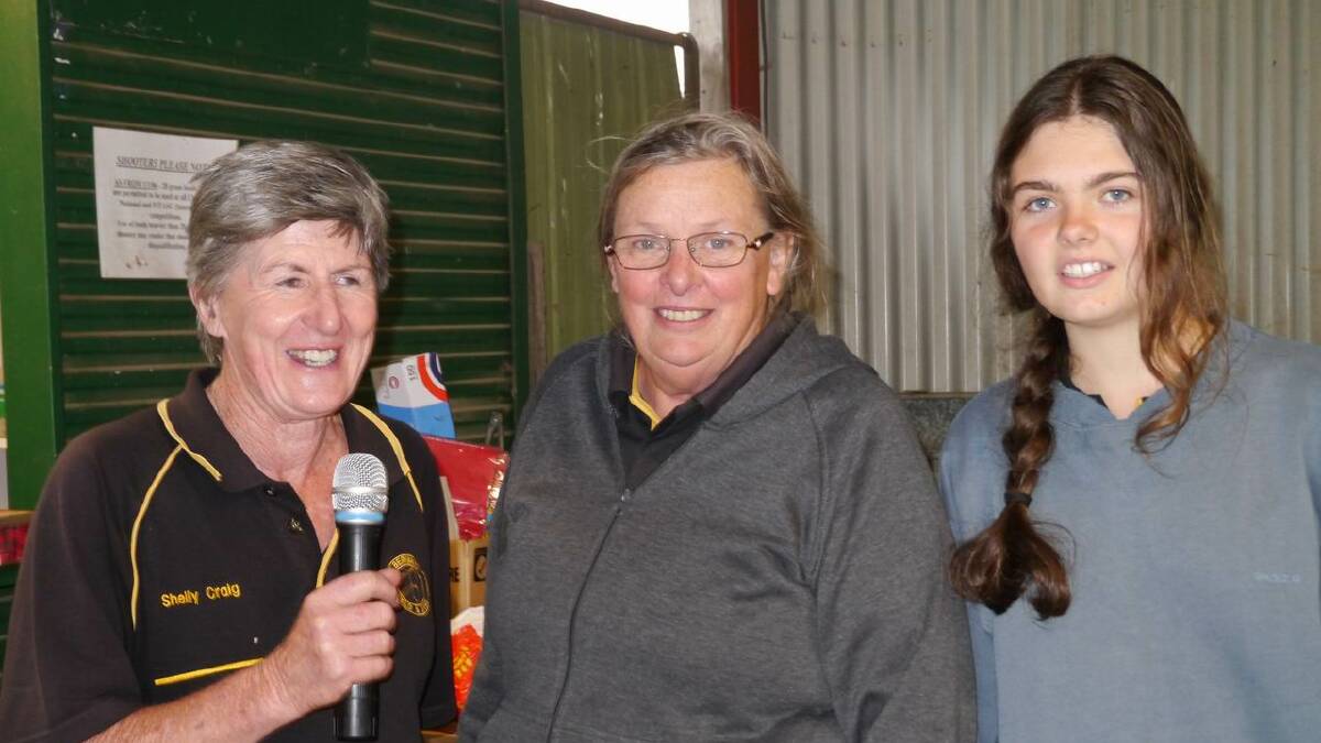 • Topping the tables in the ladies division are (from left) Michelle Craig, Carol Cook and Grace Gschwend.
