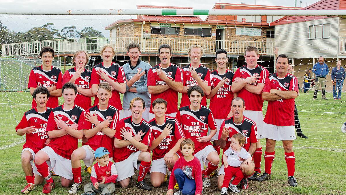 • The 2013 premiership winning Devils first grade looking forward to another good season are (back, from left) Alec Caragher, Clancy Morrison, Jack Trevanion, Sam Hodder, Adam Blacka, Gerard Malone, Harley Cox, Larry Fuller, Barry Grant, (front) Simon and Ross Jones, Chris Dwyer, Corey Robinson, Rob Ringlnad, Hamish Willcox and Dan Blacka.