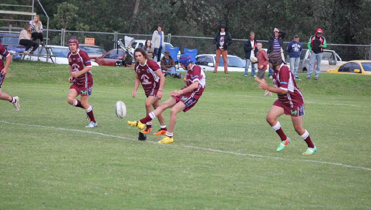 Action from the Group 16 rugby league local derby between Bega Roosters and Tathra Sea Eagles. 