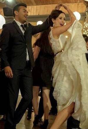 Juan Jovel and Simone La Posta at their recent wedding.
