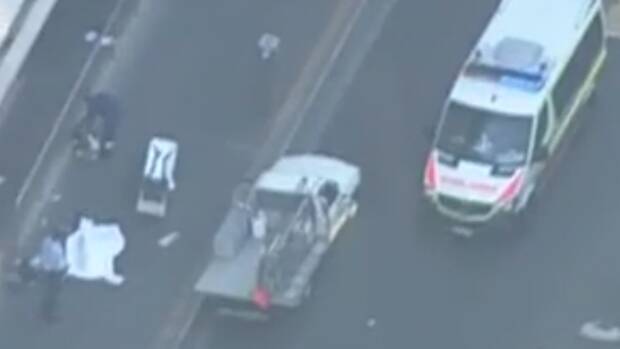 Two people are believed to have been shot dead in Parramatta. Photo: 7 News

