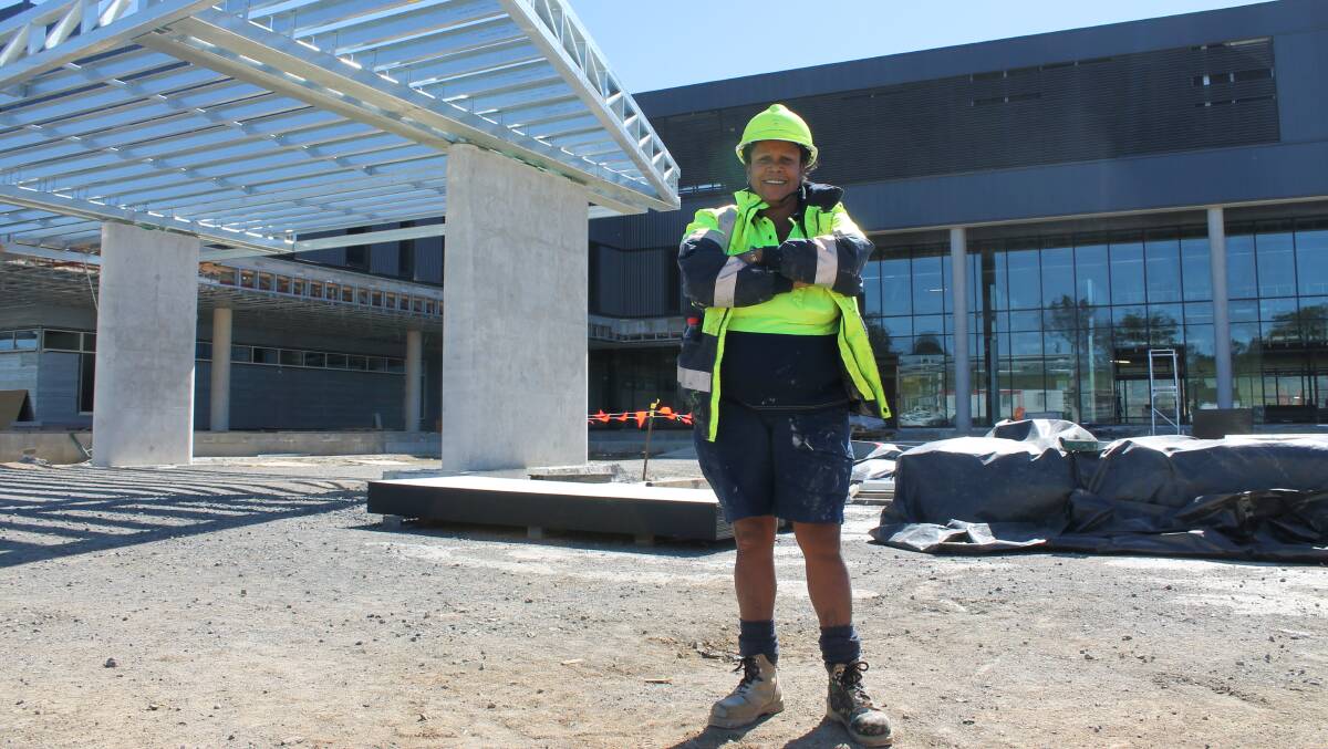 Bronwyn Luff is the only woman working on the South East Regional Hospital construction site. 